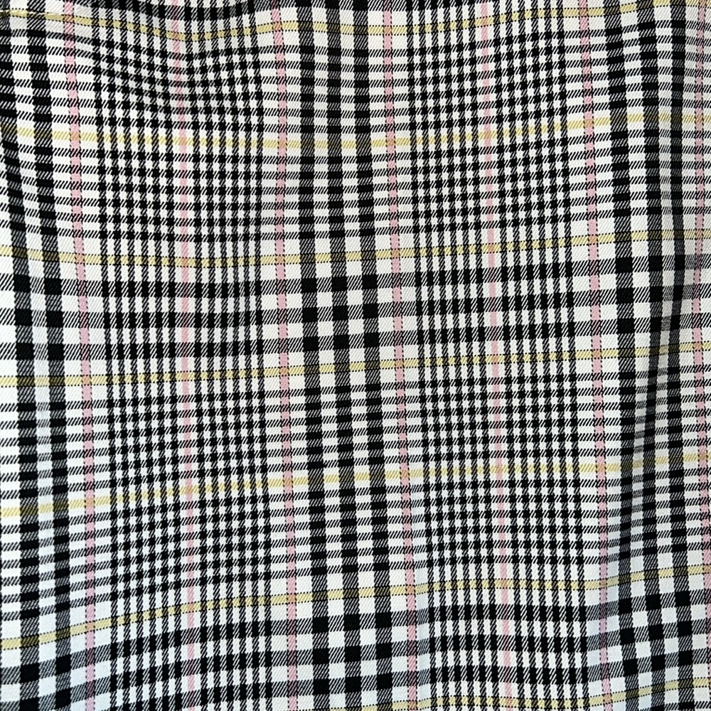 Topman Pants Mens W38 L36 Stretch Skinny Plaid Printed Trouser Business Casual - Picture 10 of 10